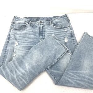 American Eagle Jeans Men Size 38x30 Airflex+ Athletic Light Blue Stretch AEO